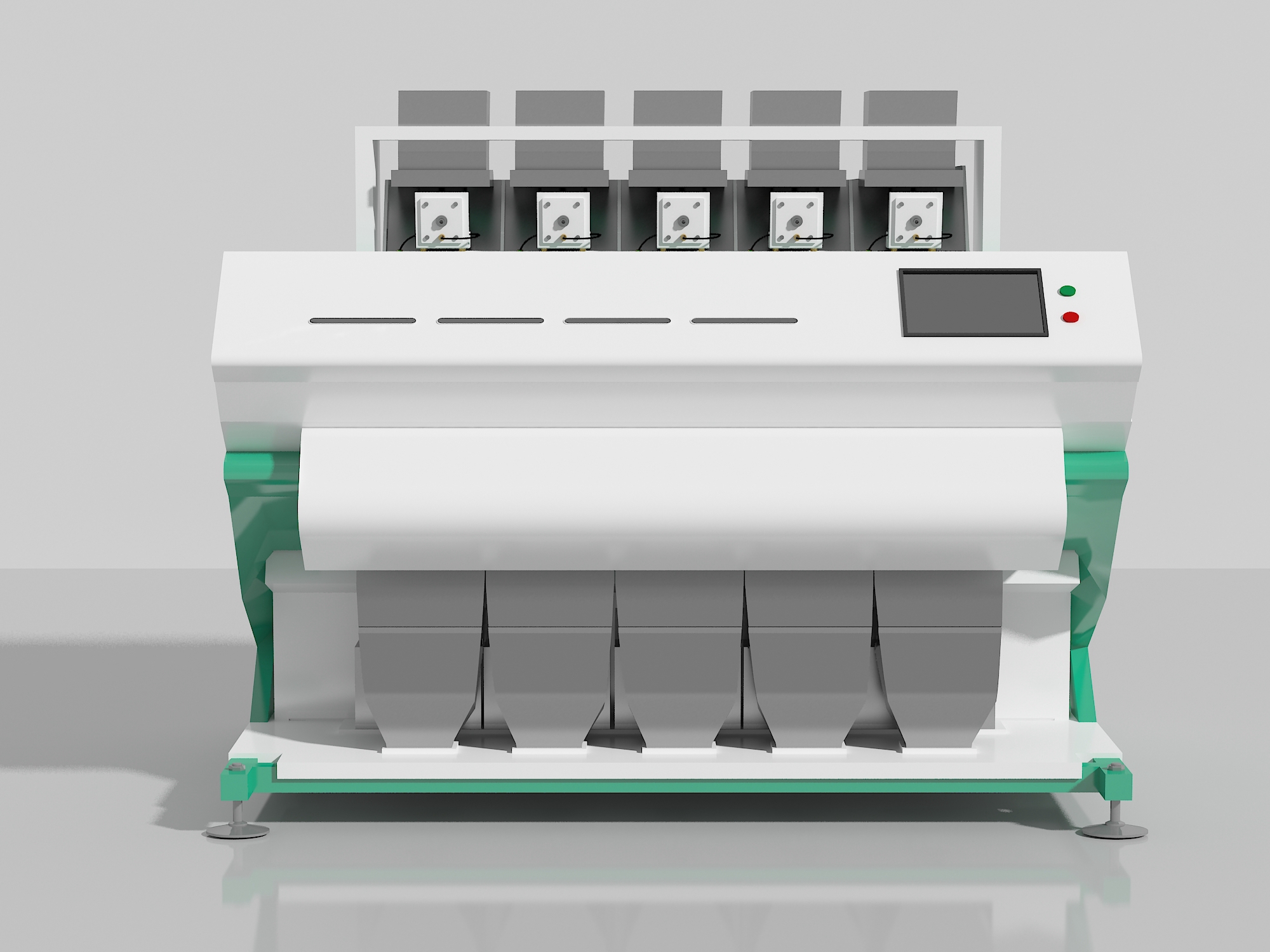 Waterfall type color sorter Waterfall type color sorter